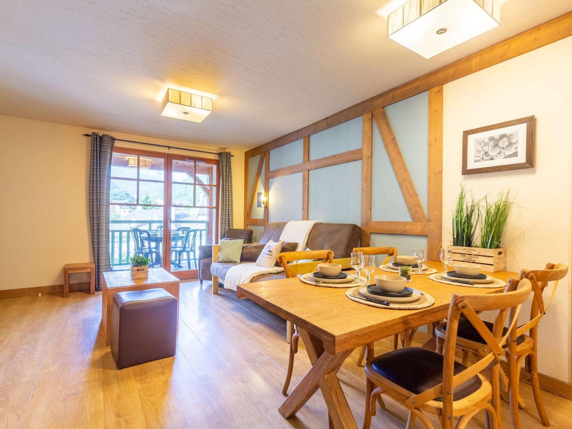 Appartement De 70 M² Au Centre-Ville Avec Piscine, Hammam, Sauna Et Balcon Bien Expose - Fr-1-296-392 Saint-Lary-Soulan Ngoại thất bức ảnh